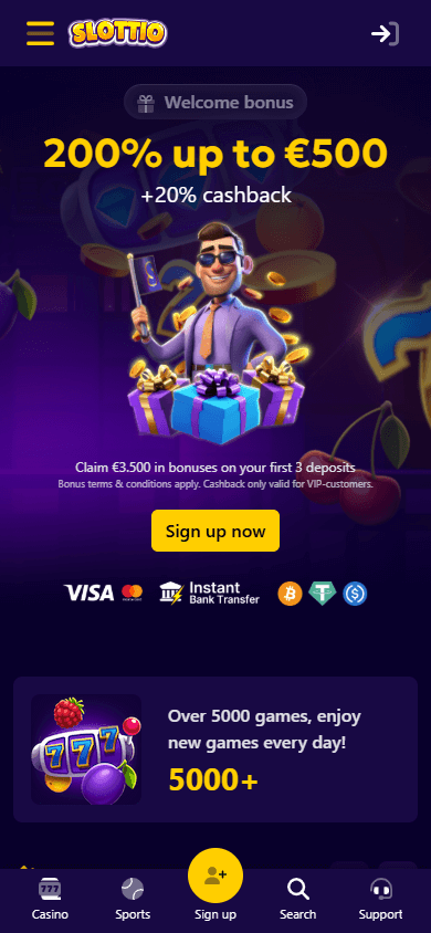 Slottio Casino Mobile screenshot